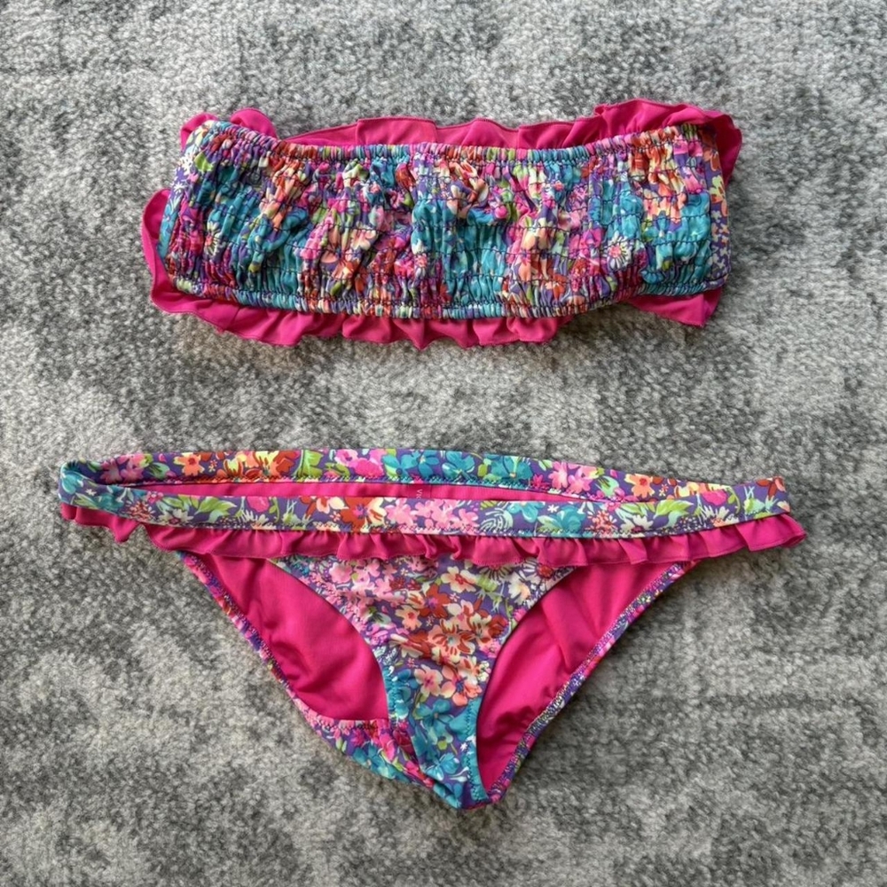 Victoria's Secret Women's multi Floral Bikinis-and-tankini-sets
